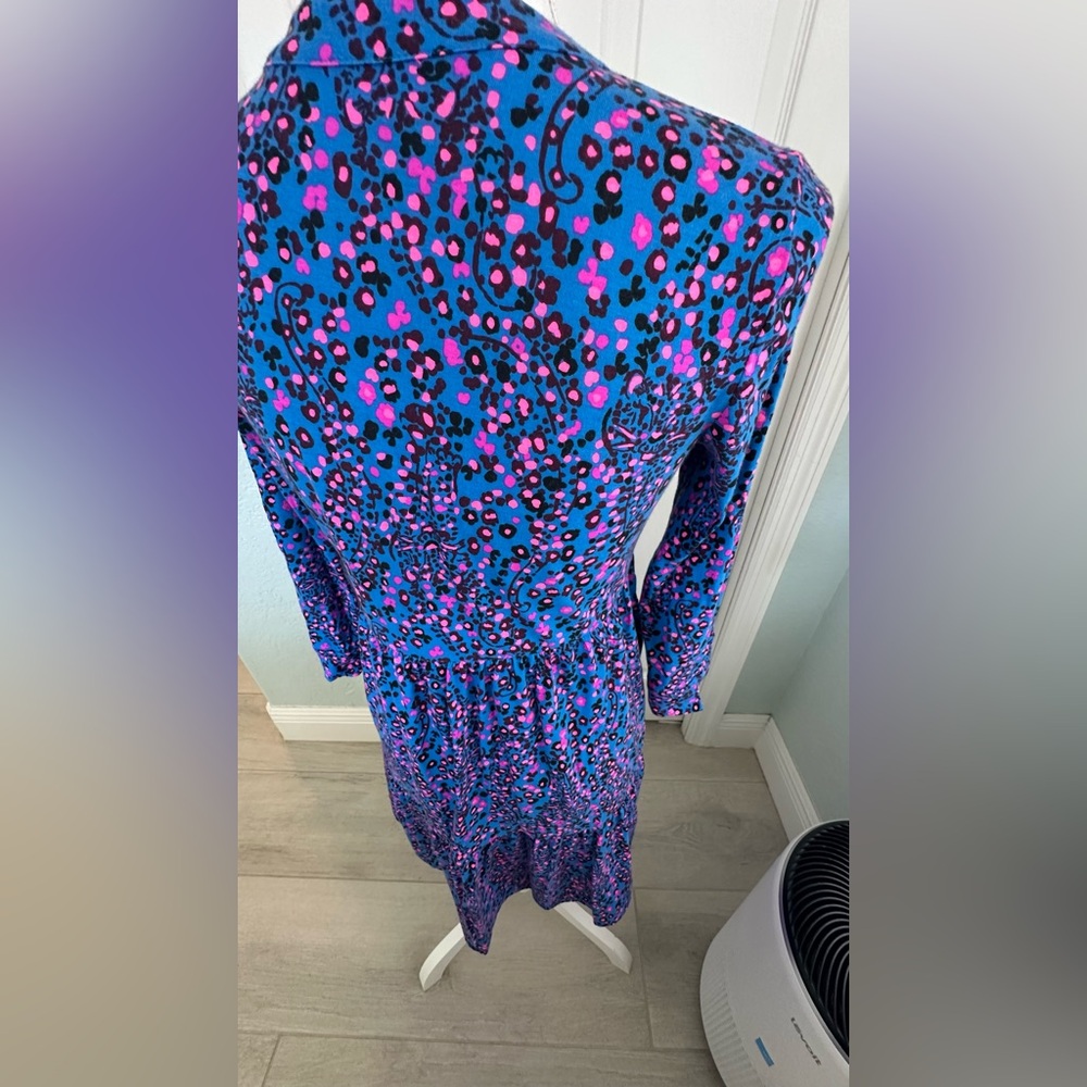 Lilly Pulitzer Alaina Blue Flare Growl & Prowl Dress - Picture 6 of 16